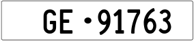 Trailer License Plate